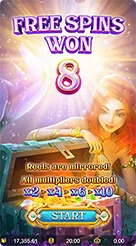 Mermaid Riches · Pemeriksaan angka saldo, penyesuaian nominal taruhan, dan fungsi tombol kontrol bawah.