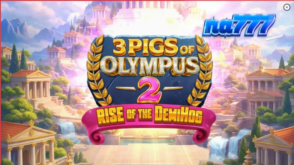 Tampilan antarmuka seluler slot 3 Pigs of Olympus 2 Rise of the DemiHog